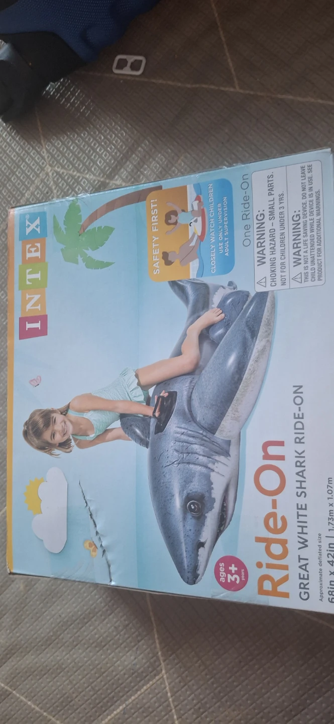 Intex Great White Shark Ride-On Pool Float🌱 - photo 5