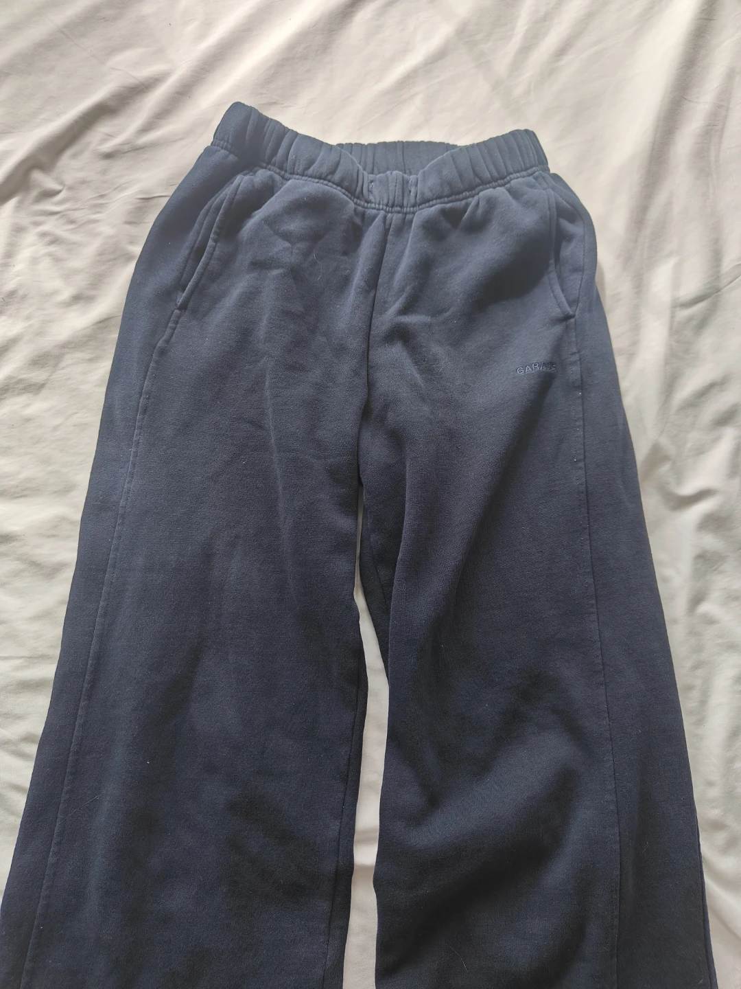 garage wide legged navy sweatpants - photo 2
