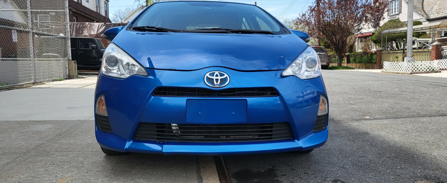 Blue Toyota Prius C
