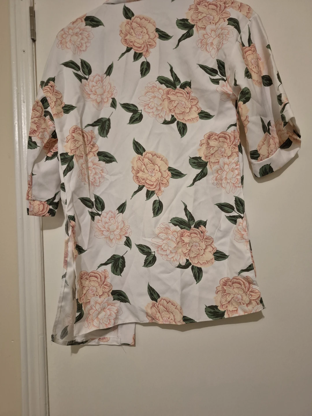 GIRLS White Floral Kimono Robe - photo 2