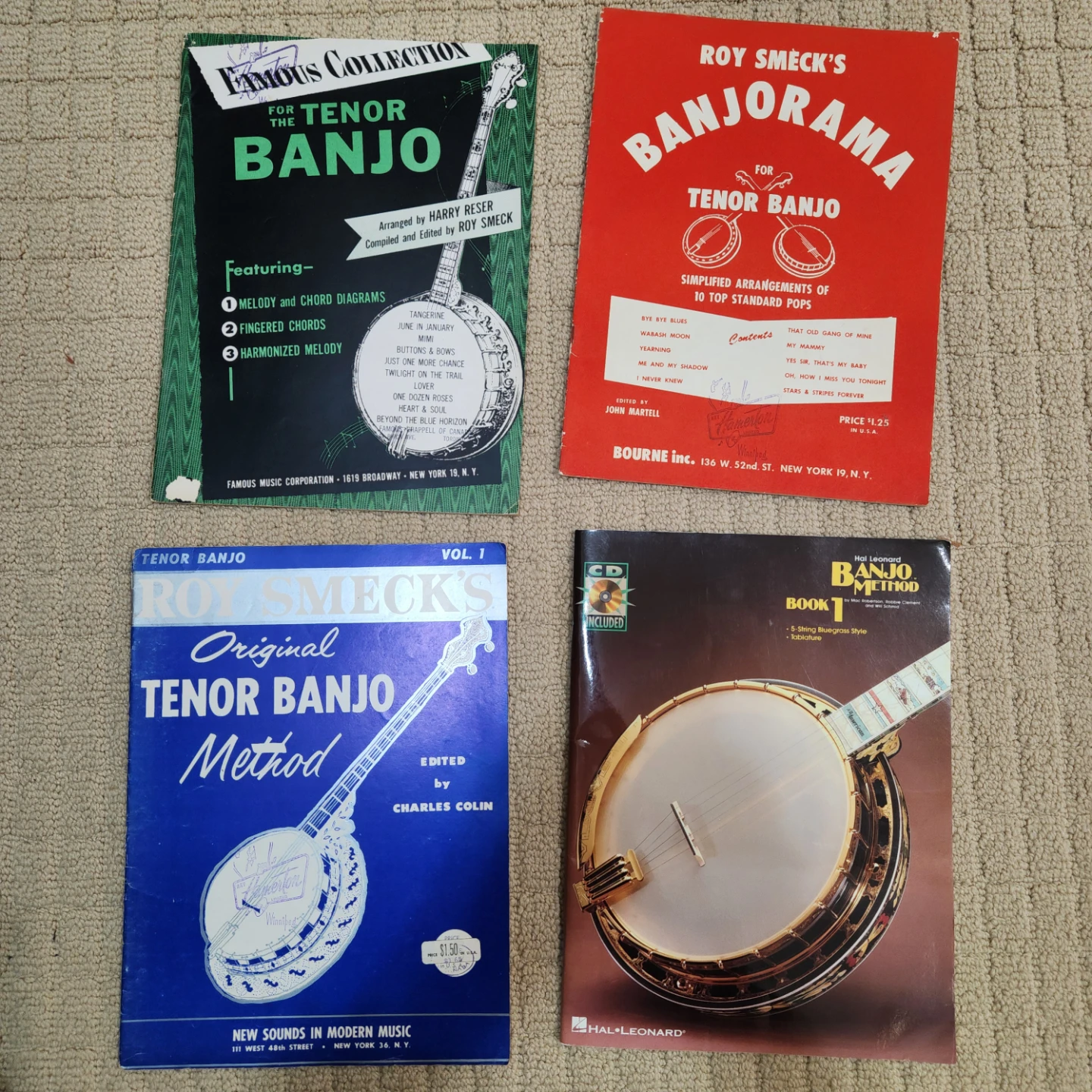 4 Banjo Music Books for banjo