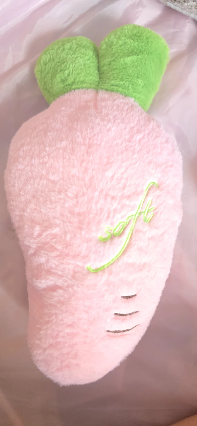 Pink Carrot Plush Toy