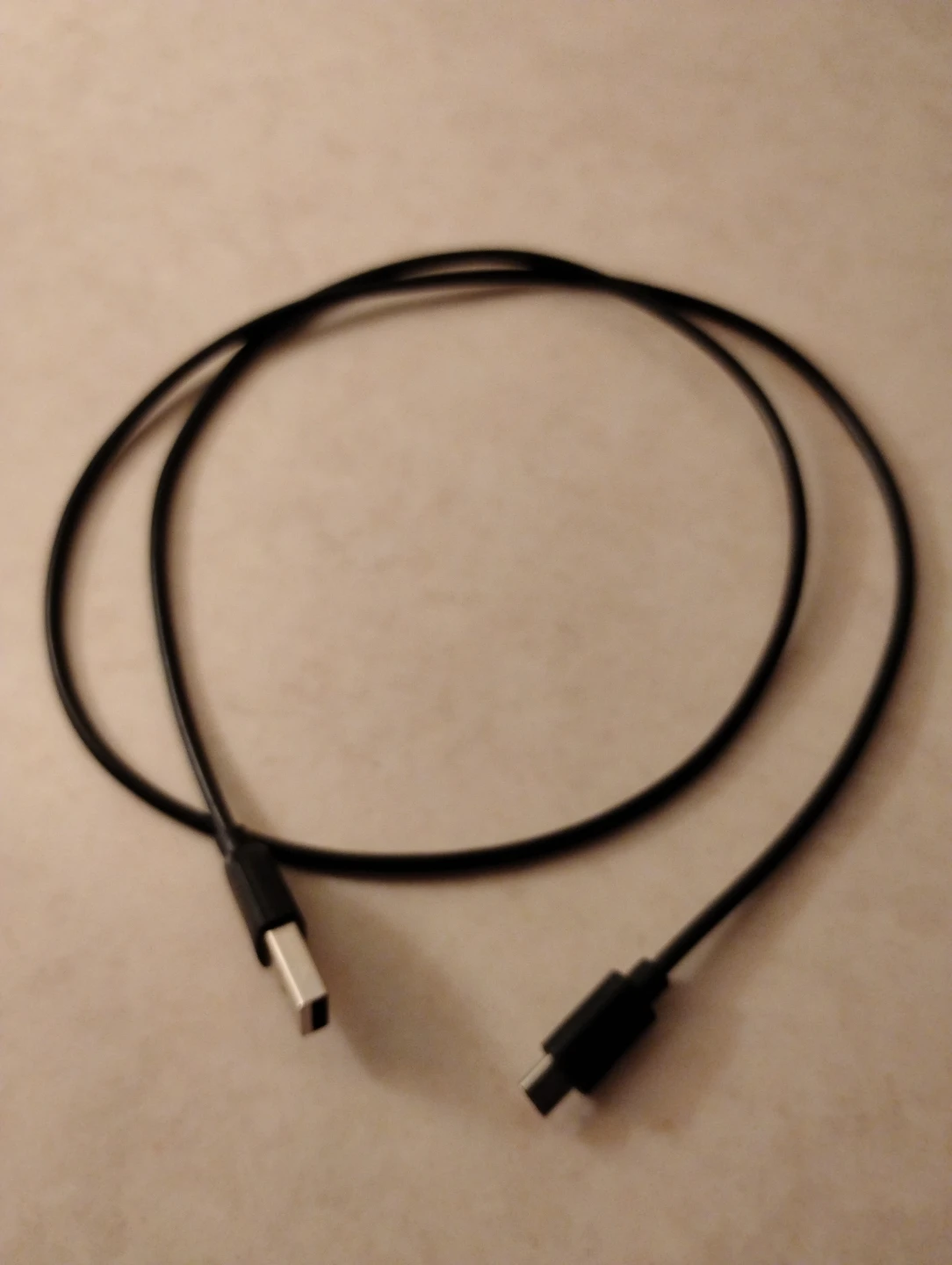 Shorter USB-A to USB-C Cable