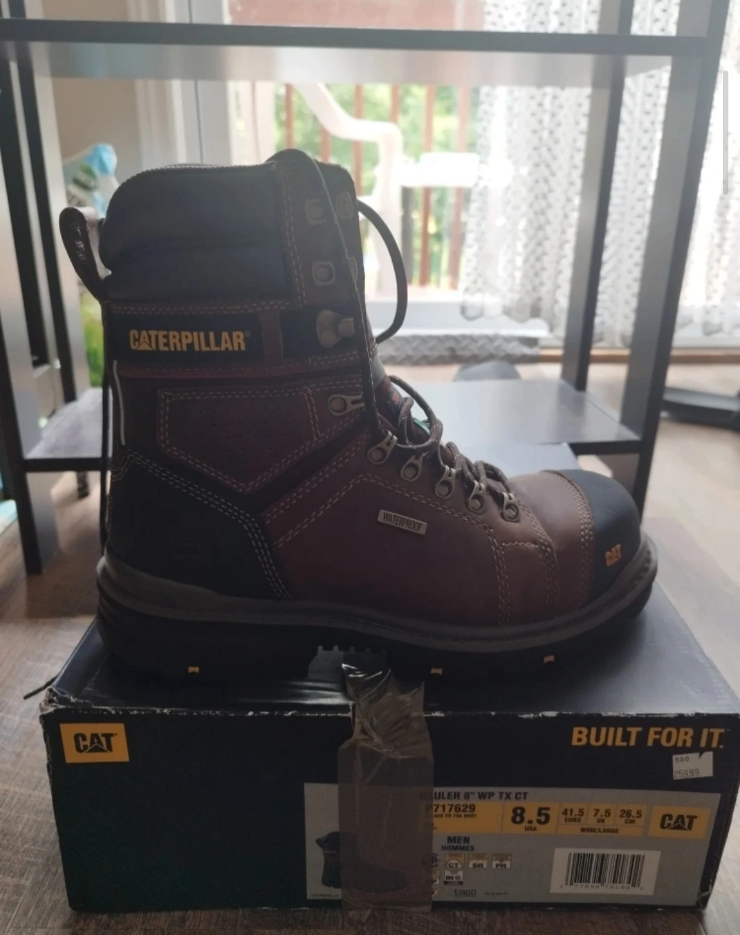 Caterpillar 8" Waterproof Work Boots - Size 8.5