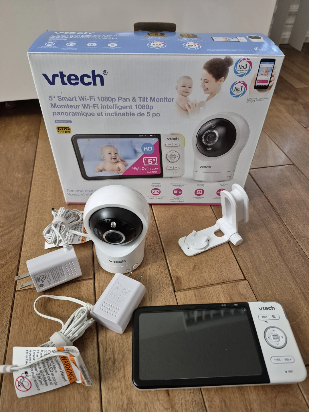 VTech 5" Smart Wi-Fi 1080p Pan & Tilt Monitor - photo 2