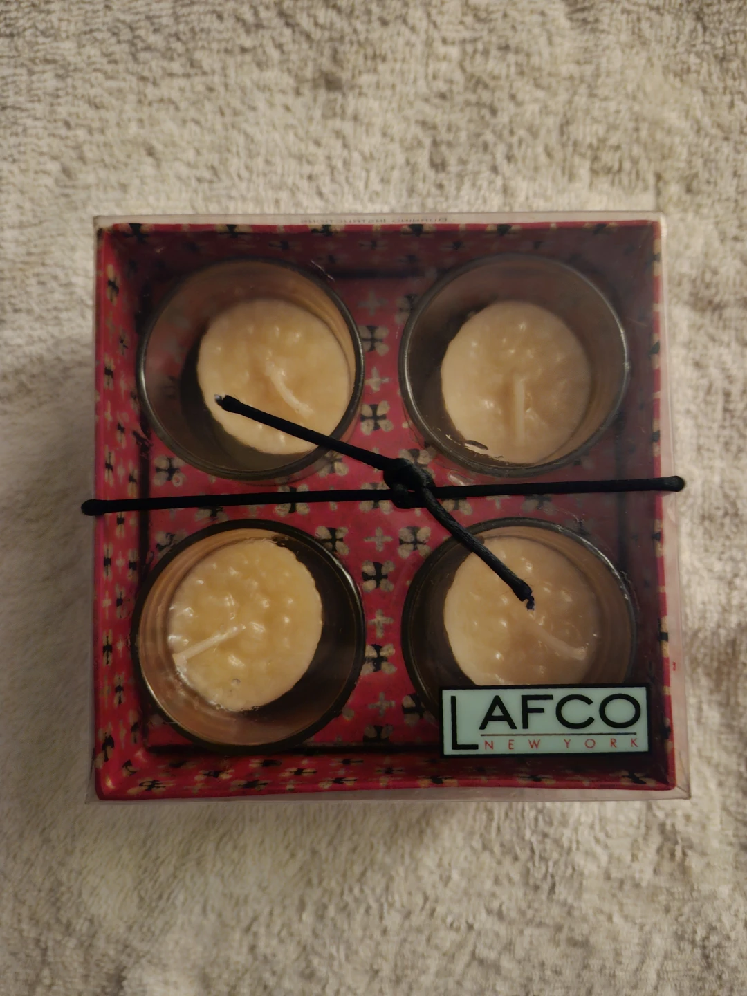 NEW 4 CANDLE TEA LIGHTS, CITRON VERBENA