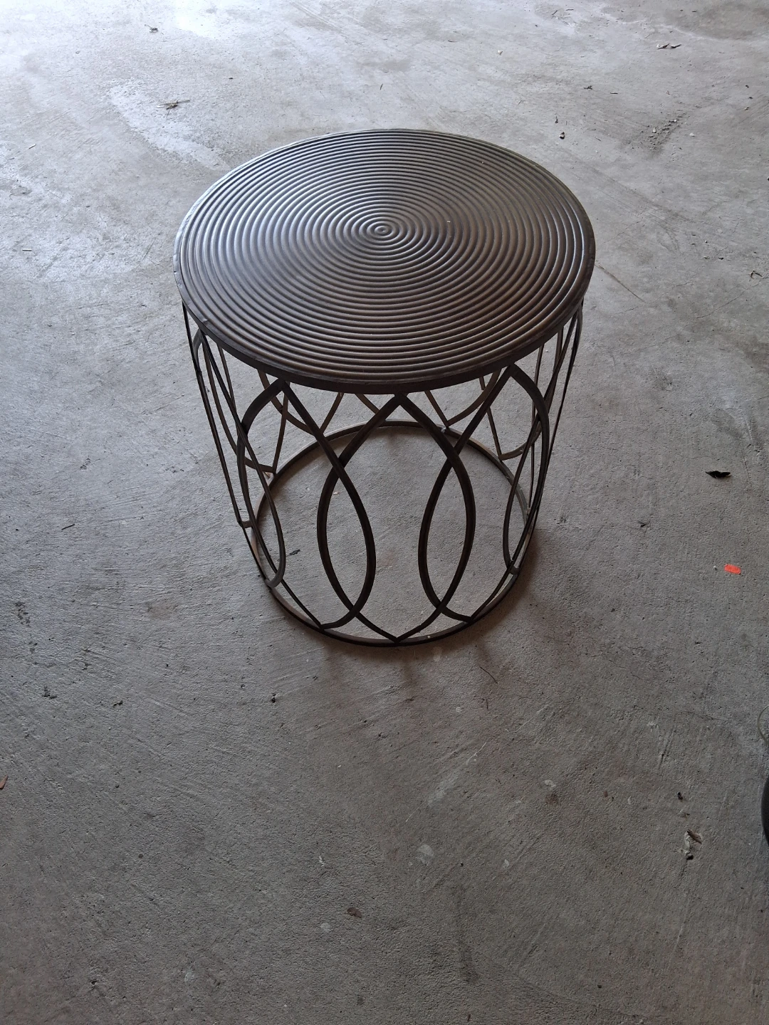 Round Metal Side Table