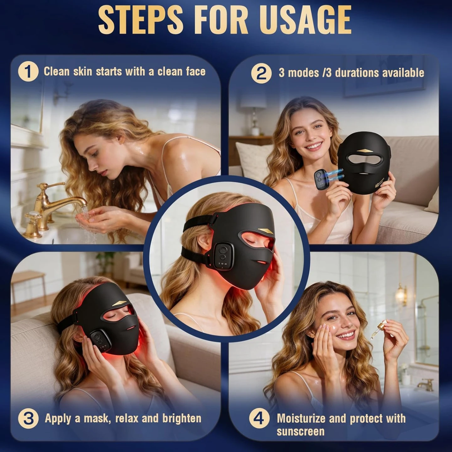 Medical Grade Red Light Therapy Mask for Women - photo 5