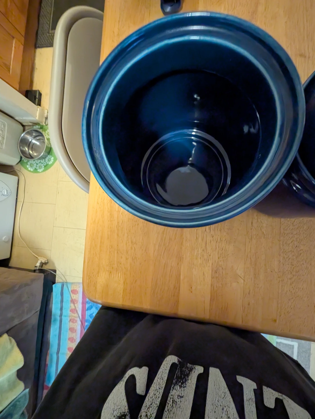 Set of 4 Blue Ceramic Canisters - photo 2