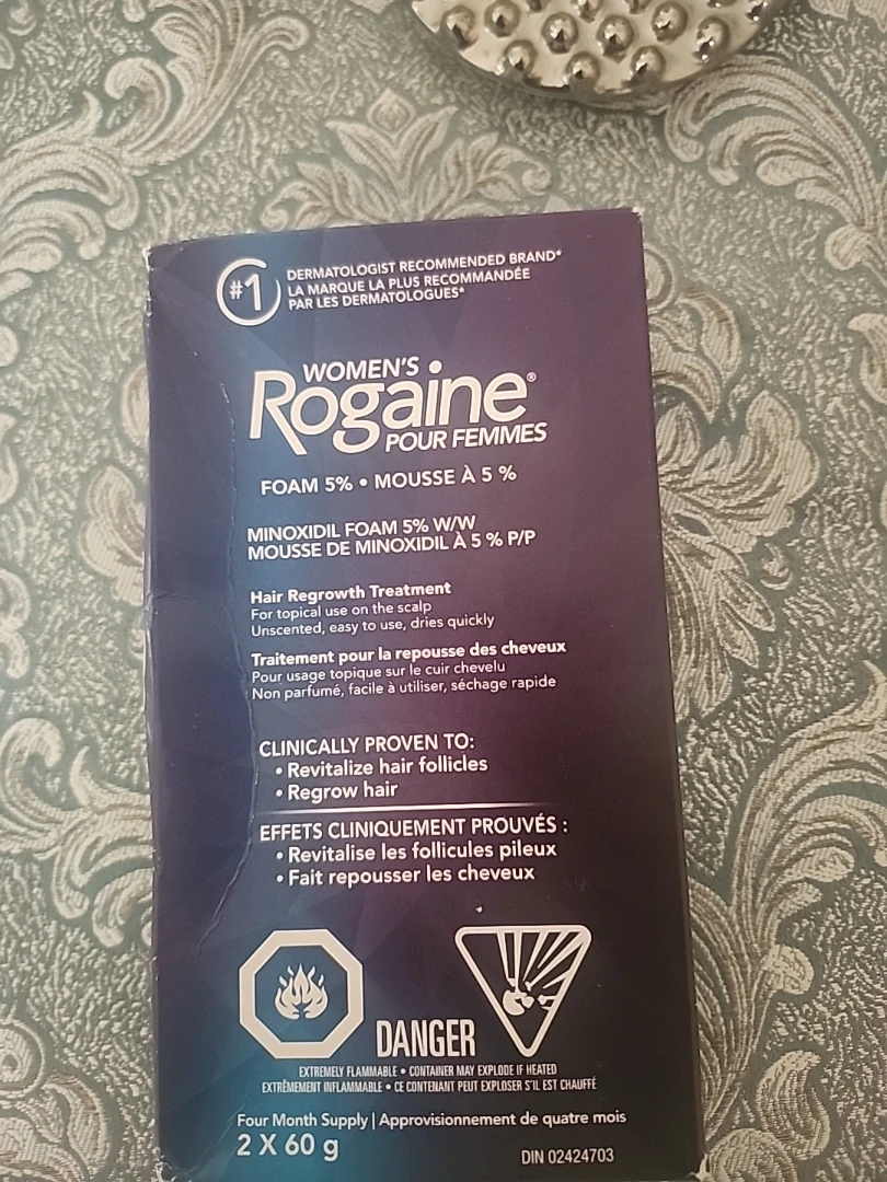 Women's Rogaine Foam for Hair Regrowth 5% Minoxidil