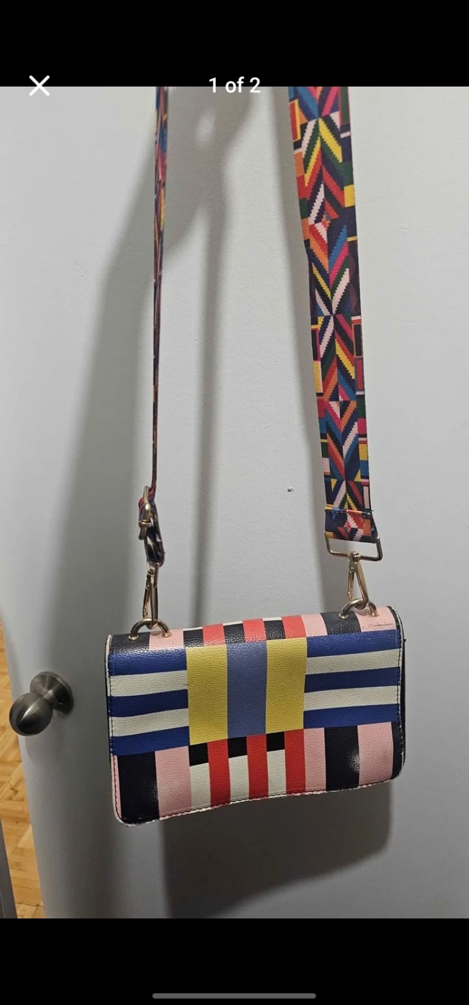 Colourful Geometric Crossbody Purse