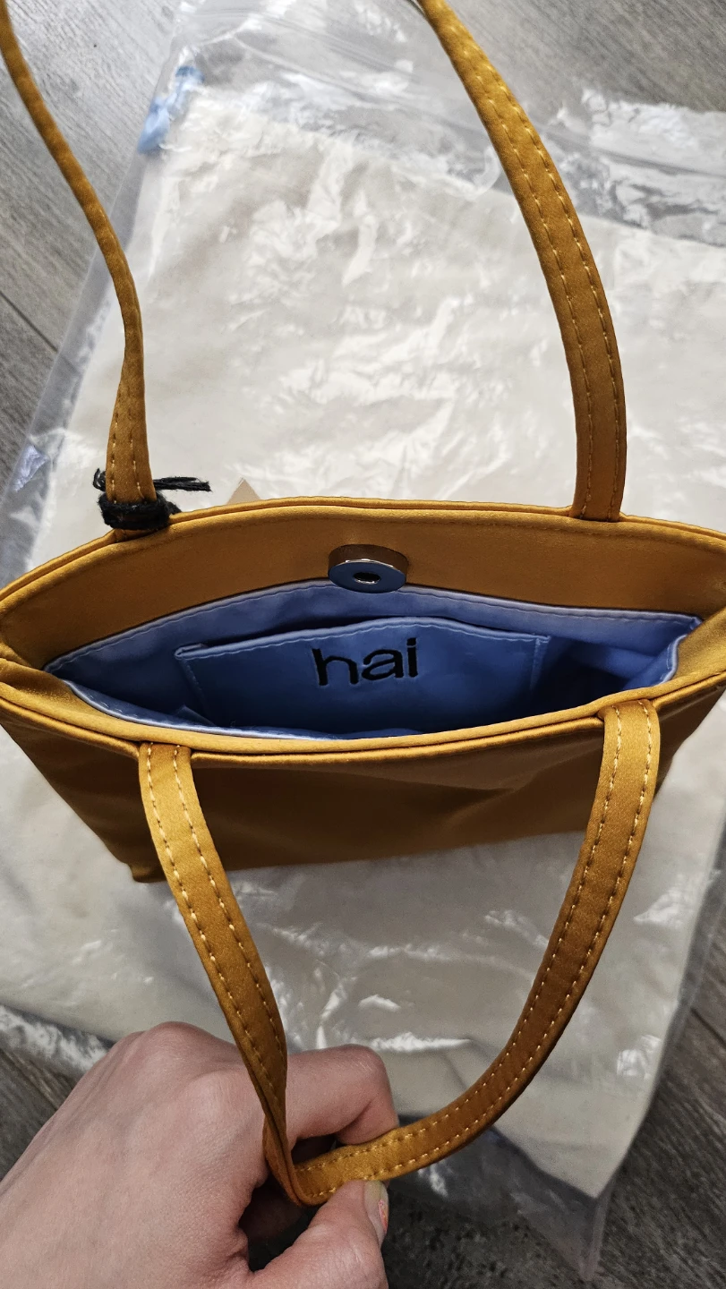 [Hai] Amber satin mini shoulder bag with tote - photo 3