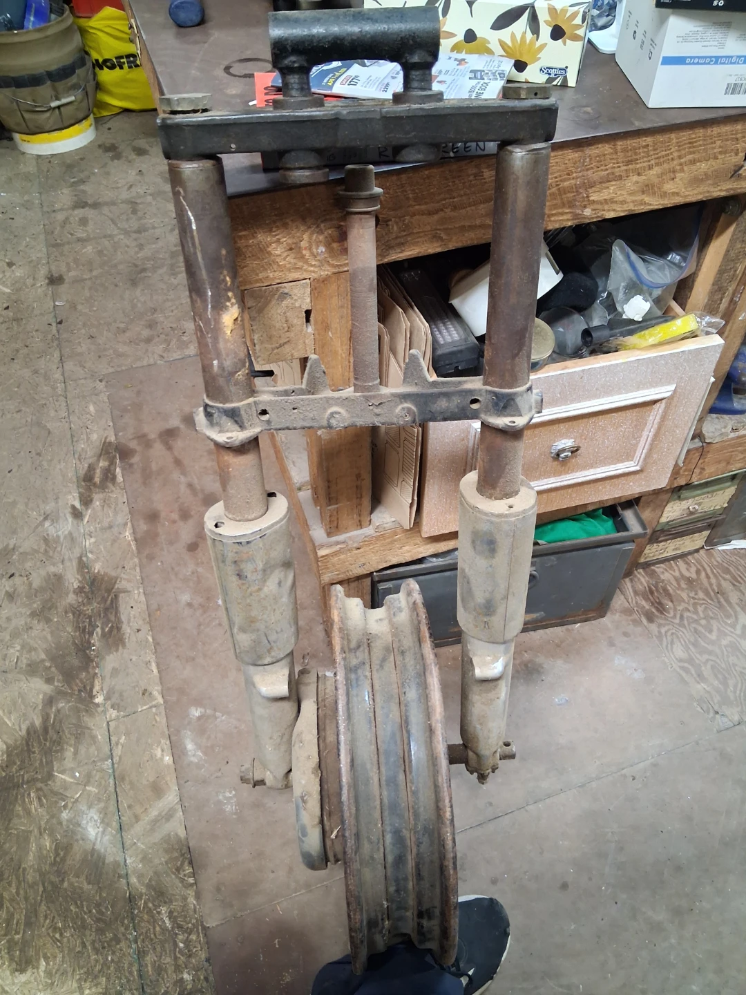 Motorcycle Front Forks with Wheel Assembly - photo 3