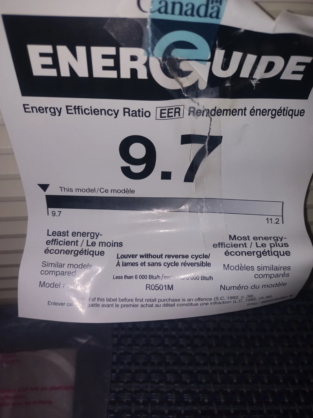 Goldstar Air Conditioner 5,050 BTU Mod# RO501M - New! - photo 4