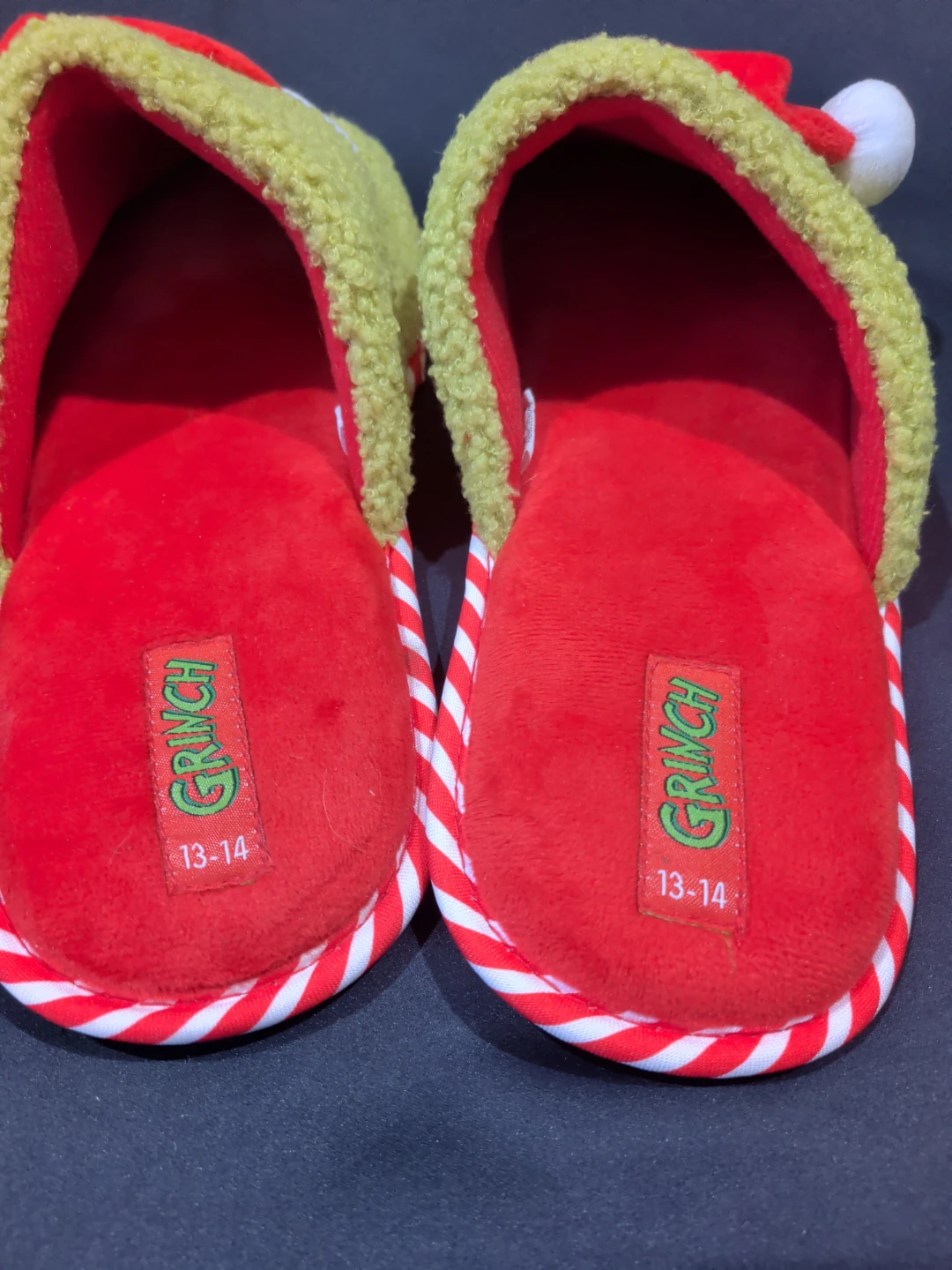 Men's Grinch Slippers Size 13-14 - photo 2