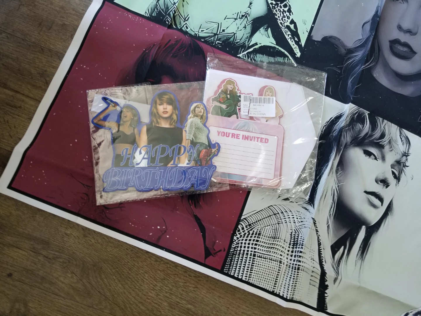 Taylor Swift Happy Birthday Banner & Party Supplies - photo 2