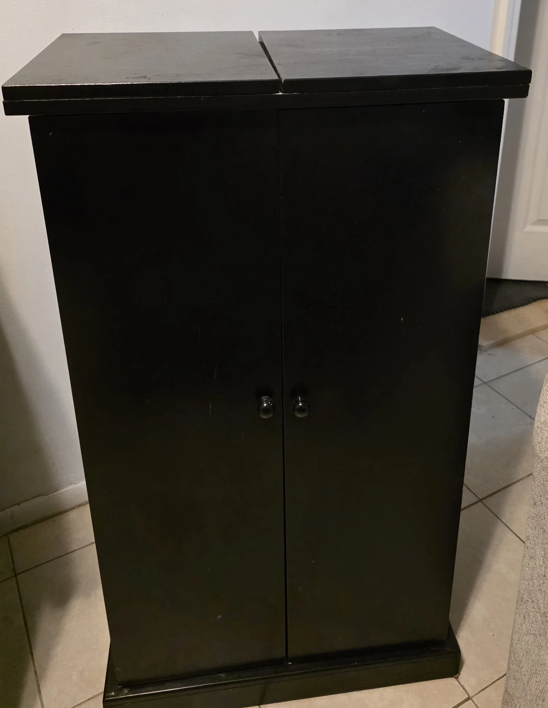 Black Bar Cabinet / Liquor Cabinet for Sale