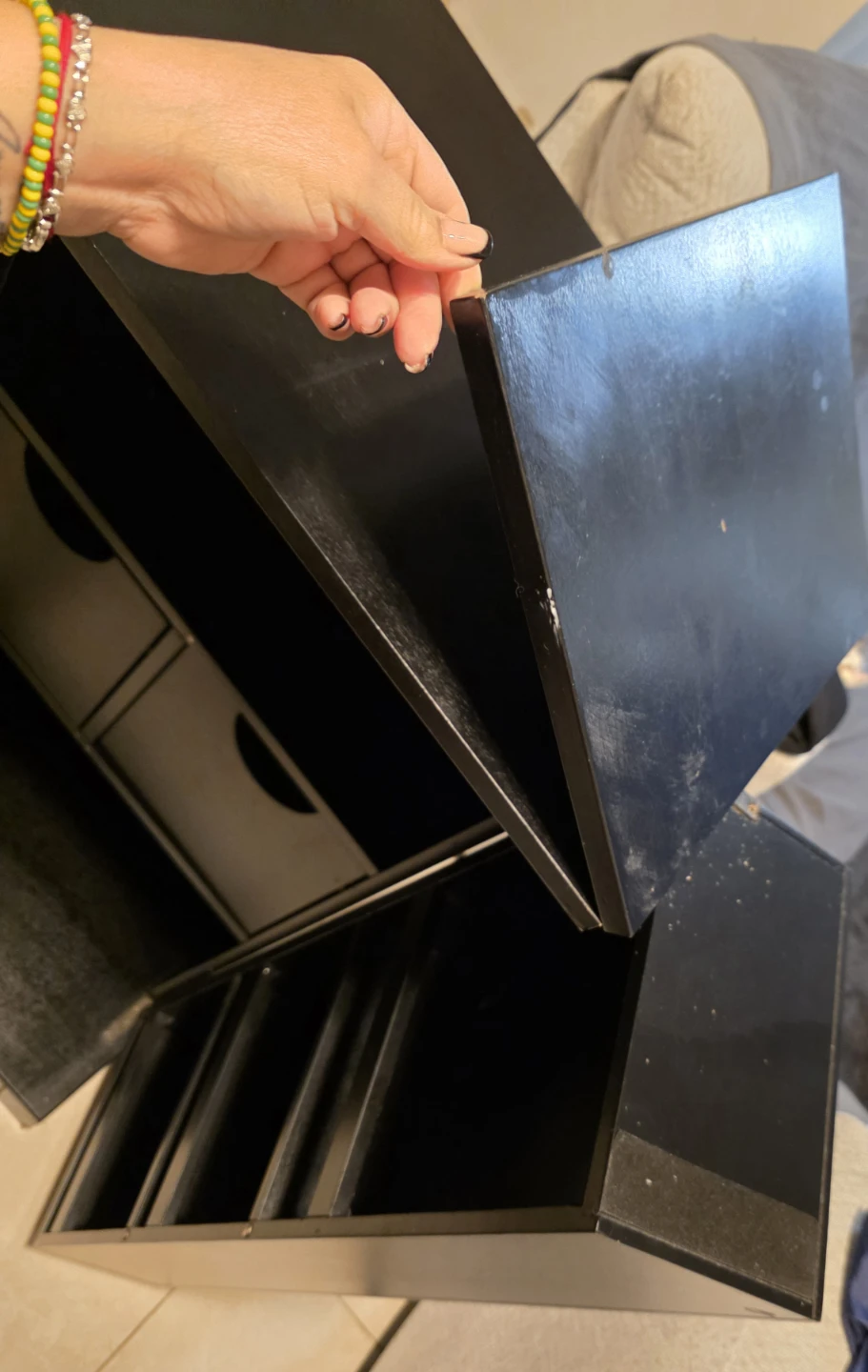 Black Bar Cabinet / Liquor Cabinet for Sale - photo 5