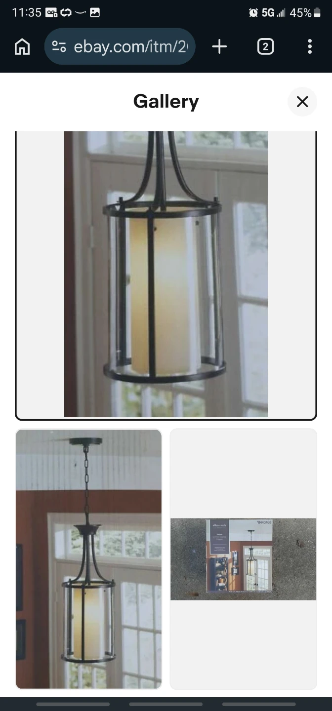 Allen + Roth Pendant Light Fixture - photo 2