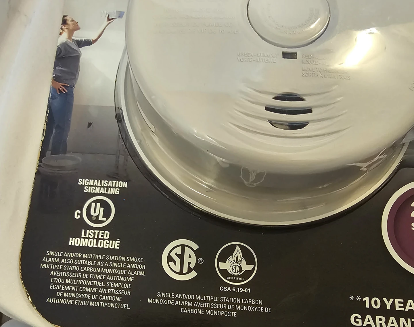 2 White Kidde 10 Year Smoke and Carbon Monoxide Alarm Pack - photo 5