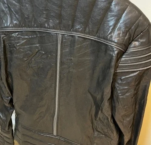 Diesel Black Leather Biker Jacket - photo 3