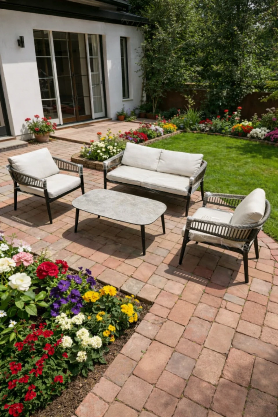 Outdoor Patio Furniture Set - 4 Piece