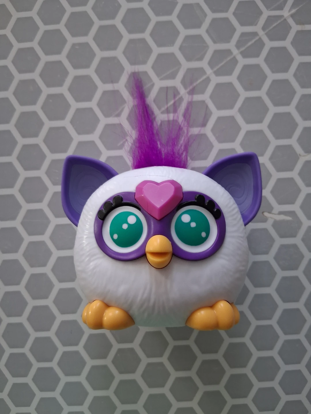 Furby Toy - White, Purple, Yellow