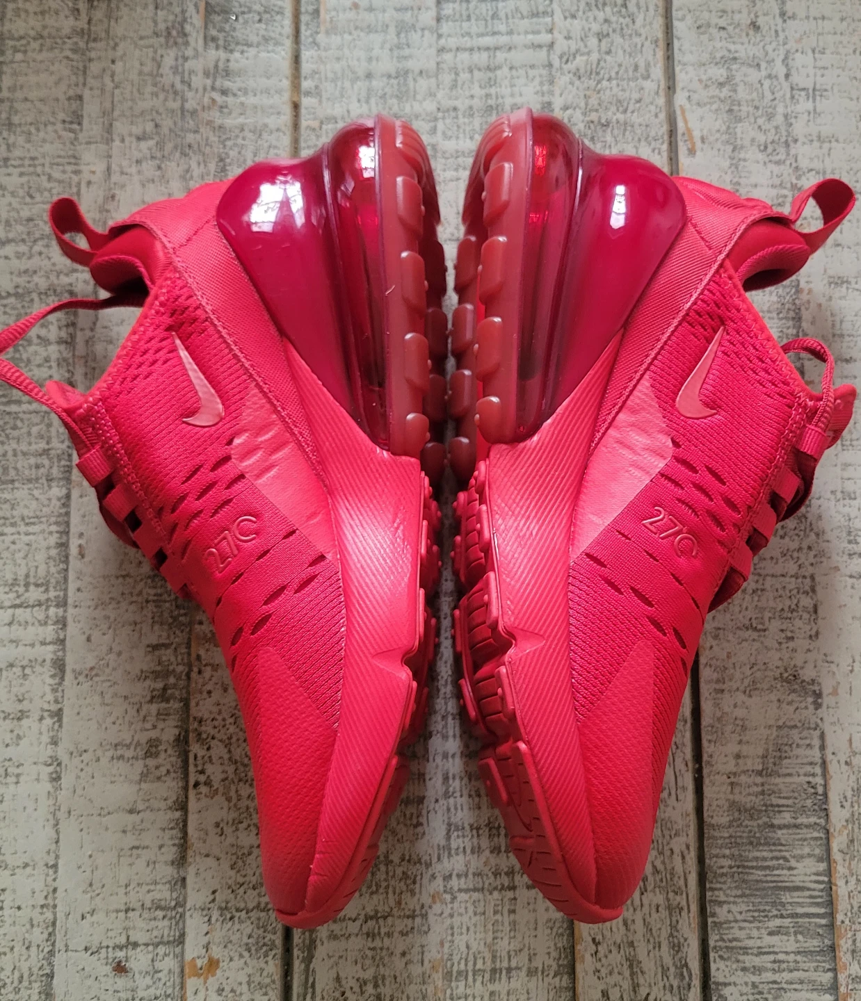 Nike Air Max 270 Youth Red Shoes Size 4Y - photo 5