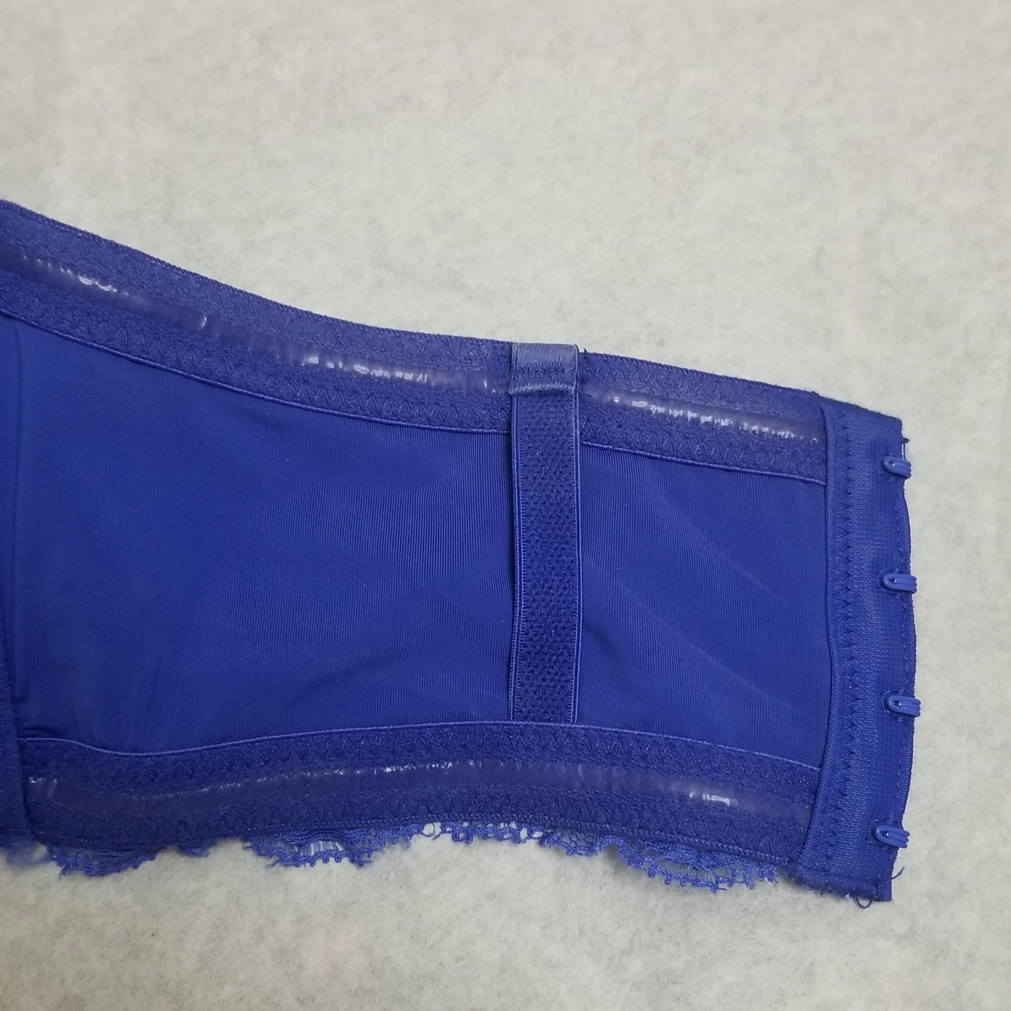 Blush Blue Strapless Bra with Lace Detail - photo 5