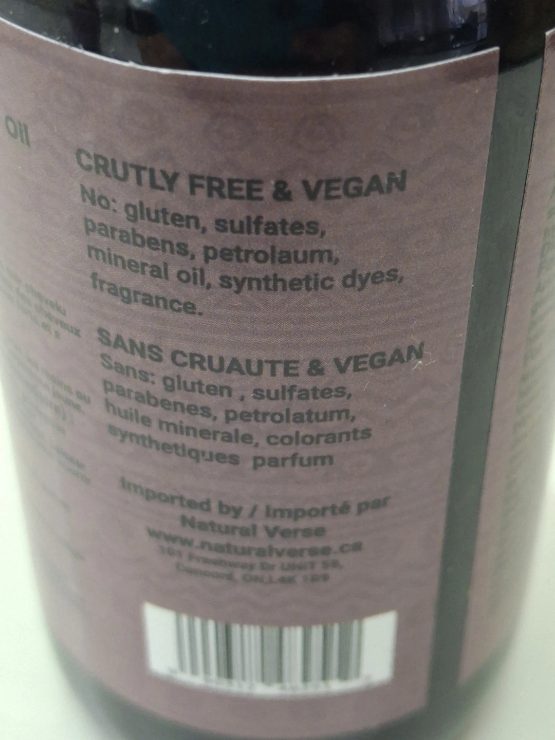 Natural Verse Pure Black Castor Oil, Extra Dark, 118 mL - photo 3