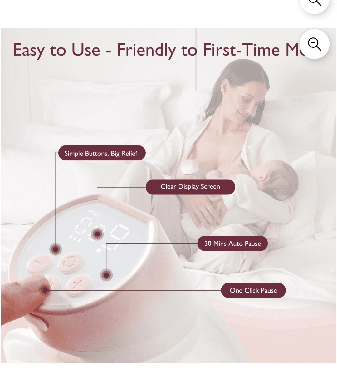 Momcozy S12Pro-V Hands-free Double Breast Pumps - photo 2