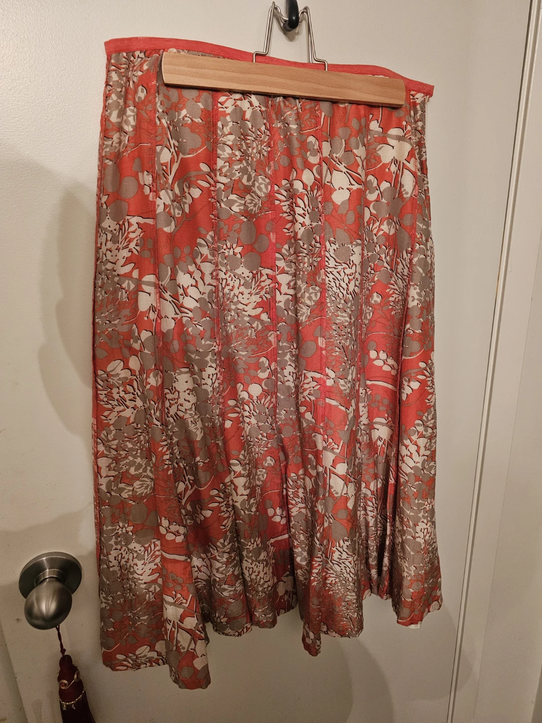 Nic + Zoe Women's Floral Print A-Line Midi Skirt Size 8