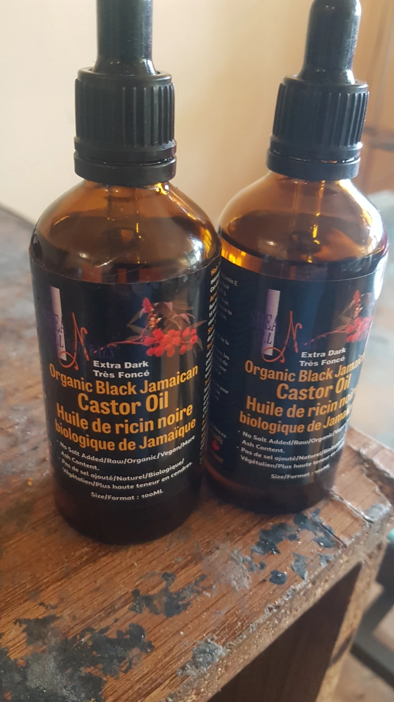 2 x organic black castor oil