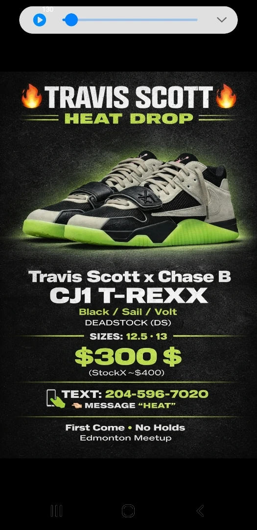 Travis Scott x Chase B CJ1 T-REXX Shoes