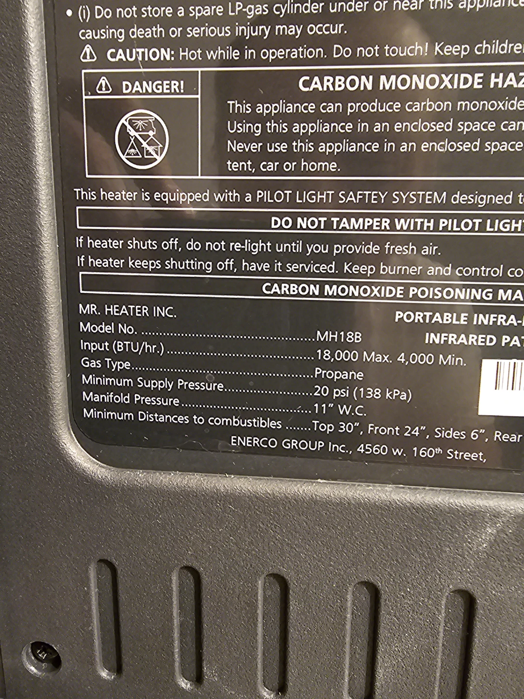Mr. Heater Portable Big Buddy Propane Heater great for Camping - photo 4