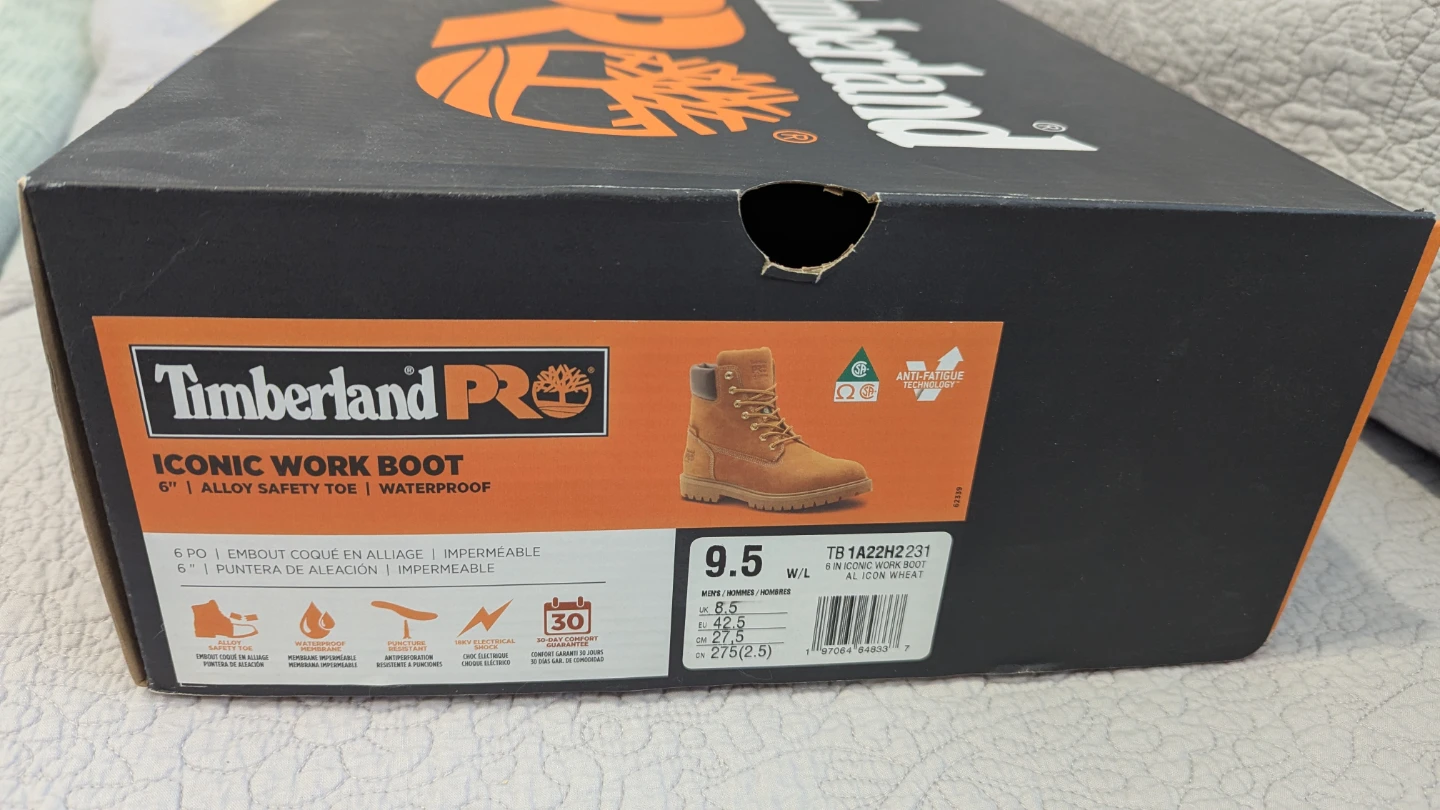 Timberland Pro Iconic Work Boots - Composite Toe - Size 9.5 W - photo 4