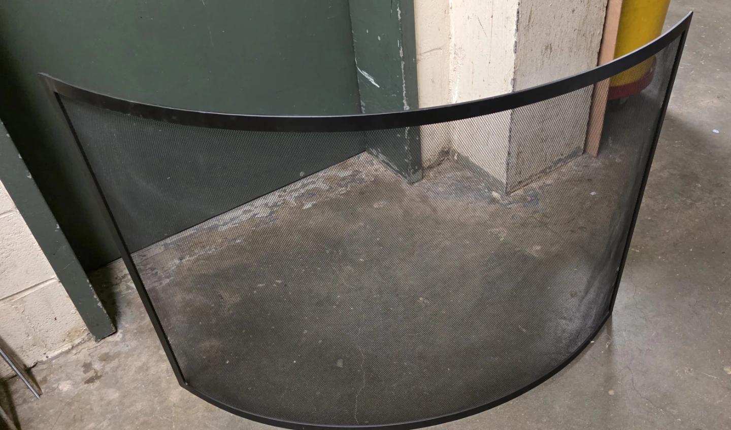 Curved Metal Fireplace Screen - photo 2