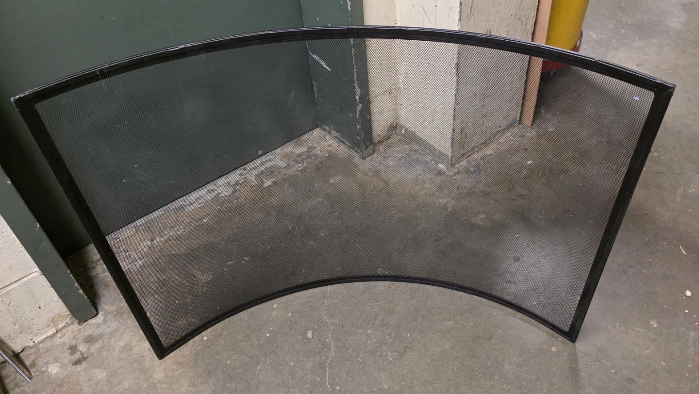 Curved Metal Fireplace Screen - photo 3