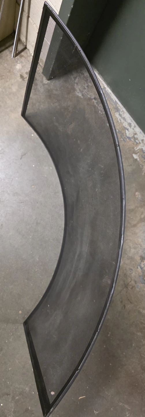 Curved Metal Fireplace Screen - photo 4