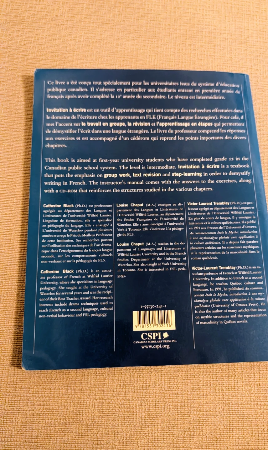 Invitation à écrire: A French Writing Textbook - photo 2