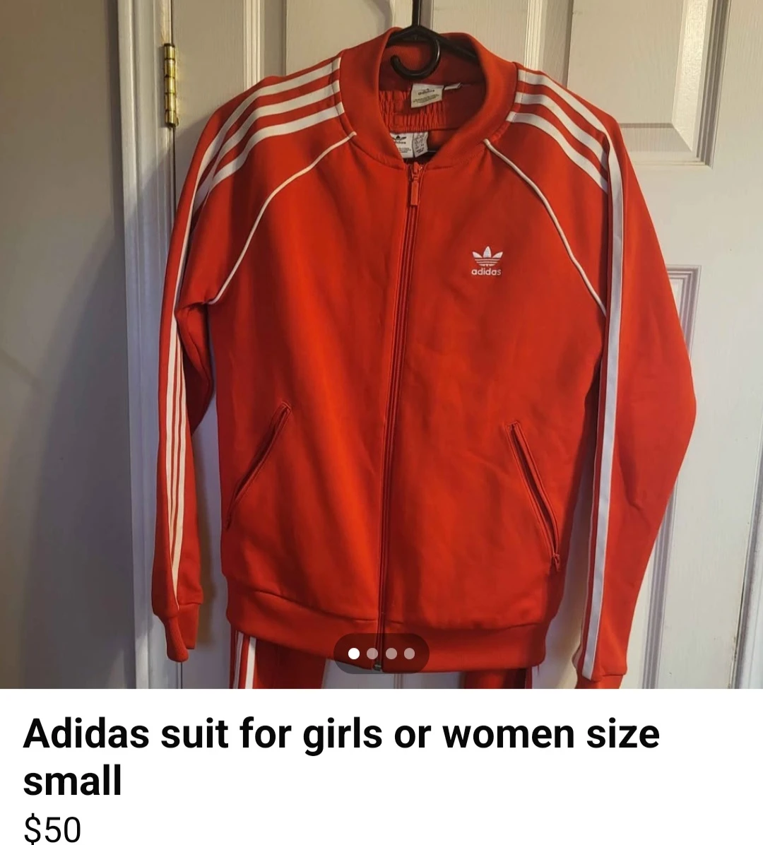 Adidas Tracksuit - Red - Size Small - photo 2