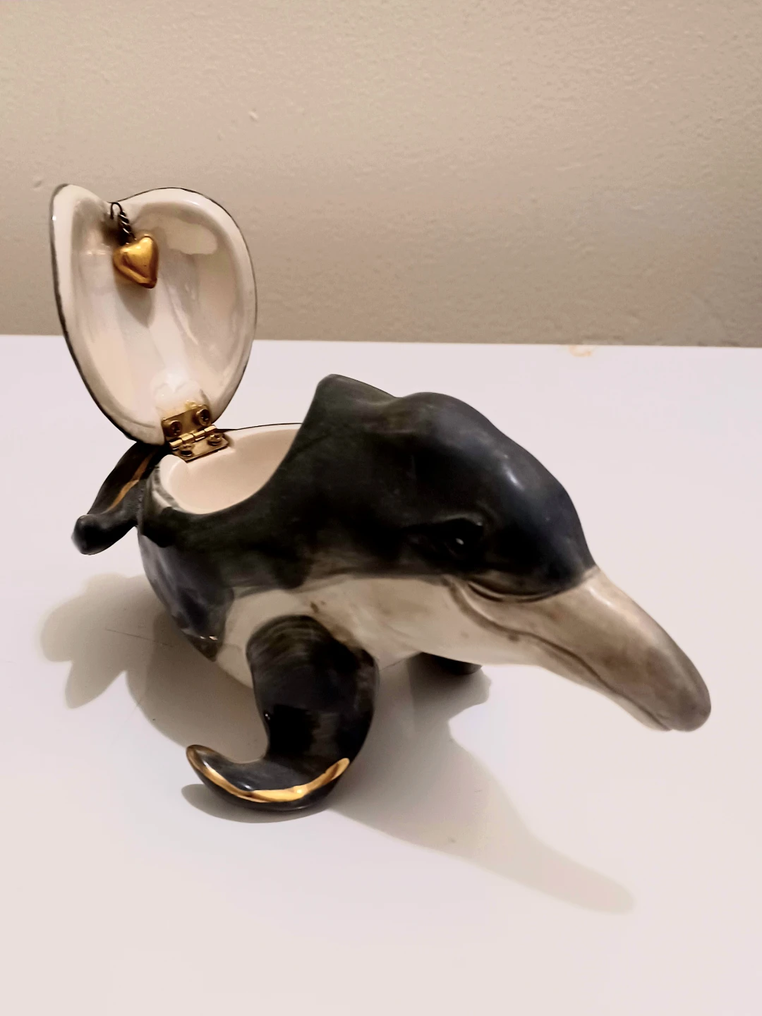 Vtg Hand Crafted Signed Heather Goldminc Dolphin - photo 4