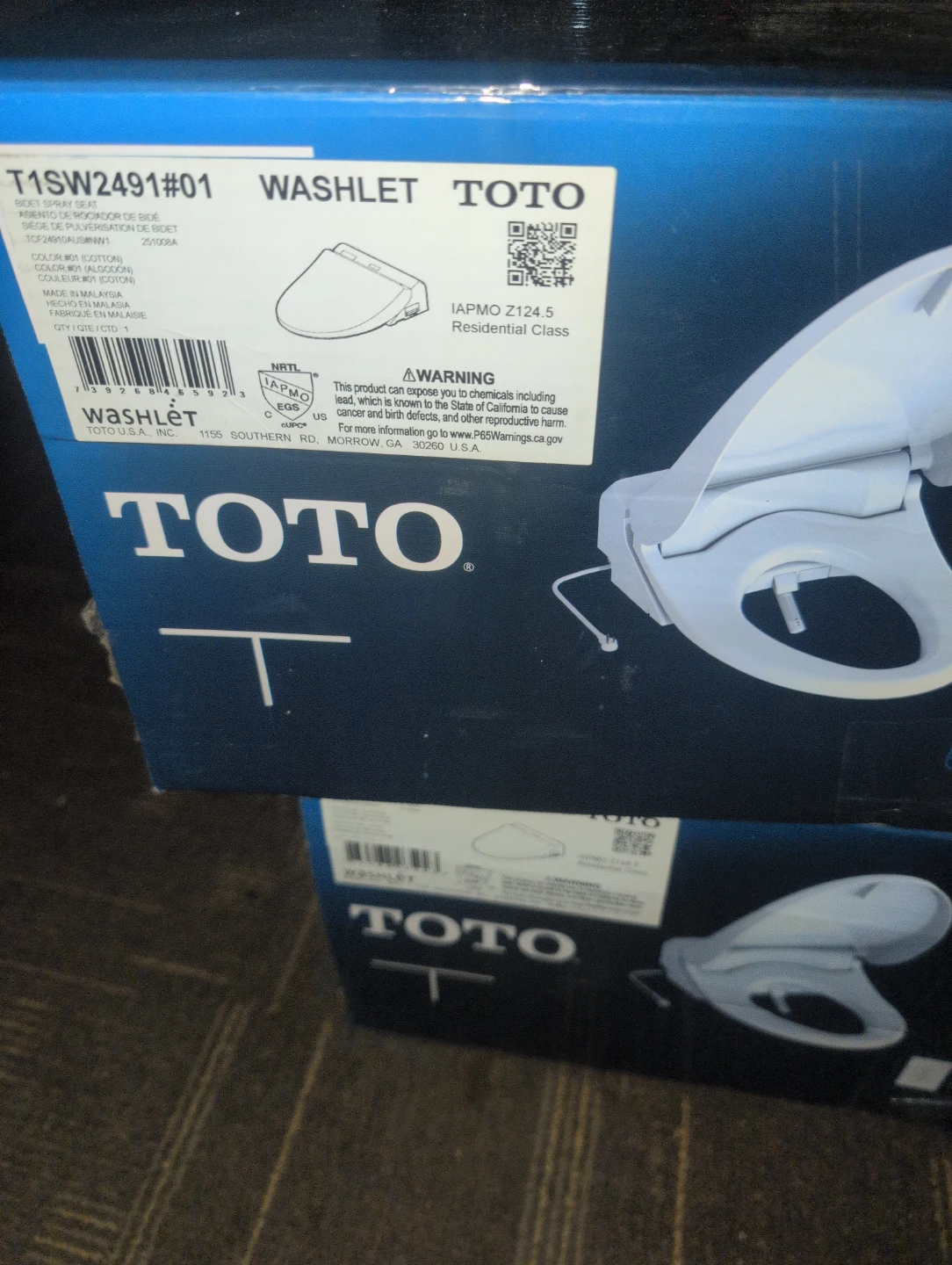 TOTO Washlet Toilet Seat Bidet - photo 3