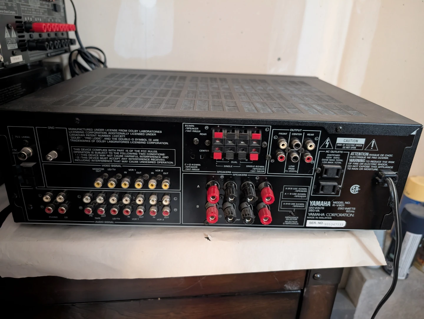 Yamaha Natural Sound Stereo Receiver R-V901 - photo 5