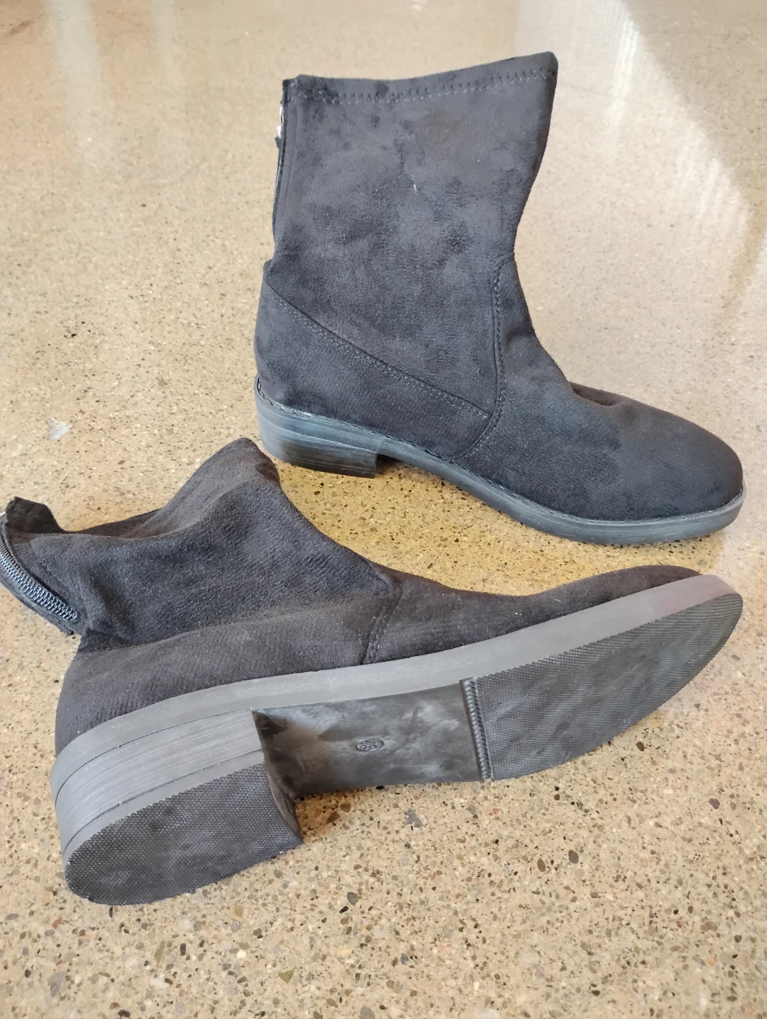 Black Suede Ankle Boots