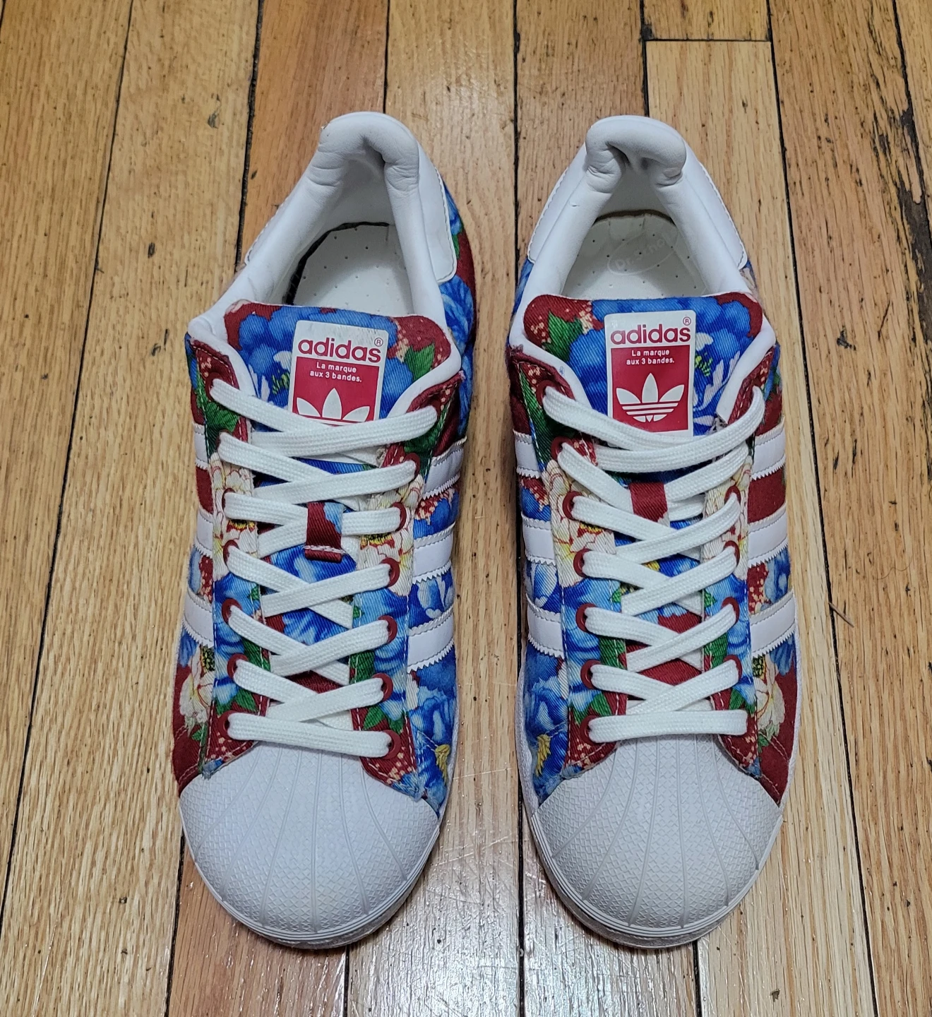 Adidas Superstar Floral Sneakers Size 9