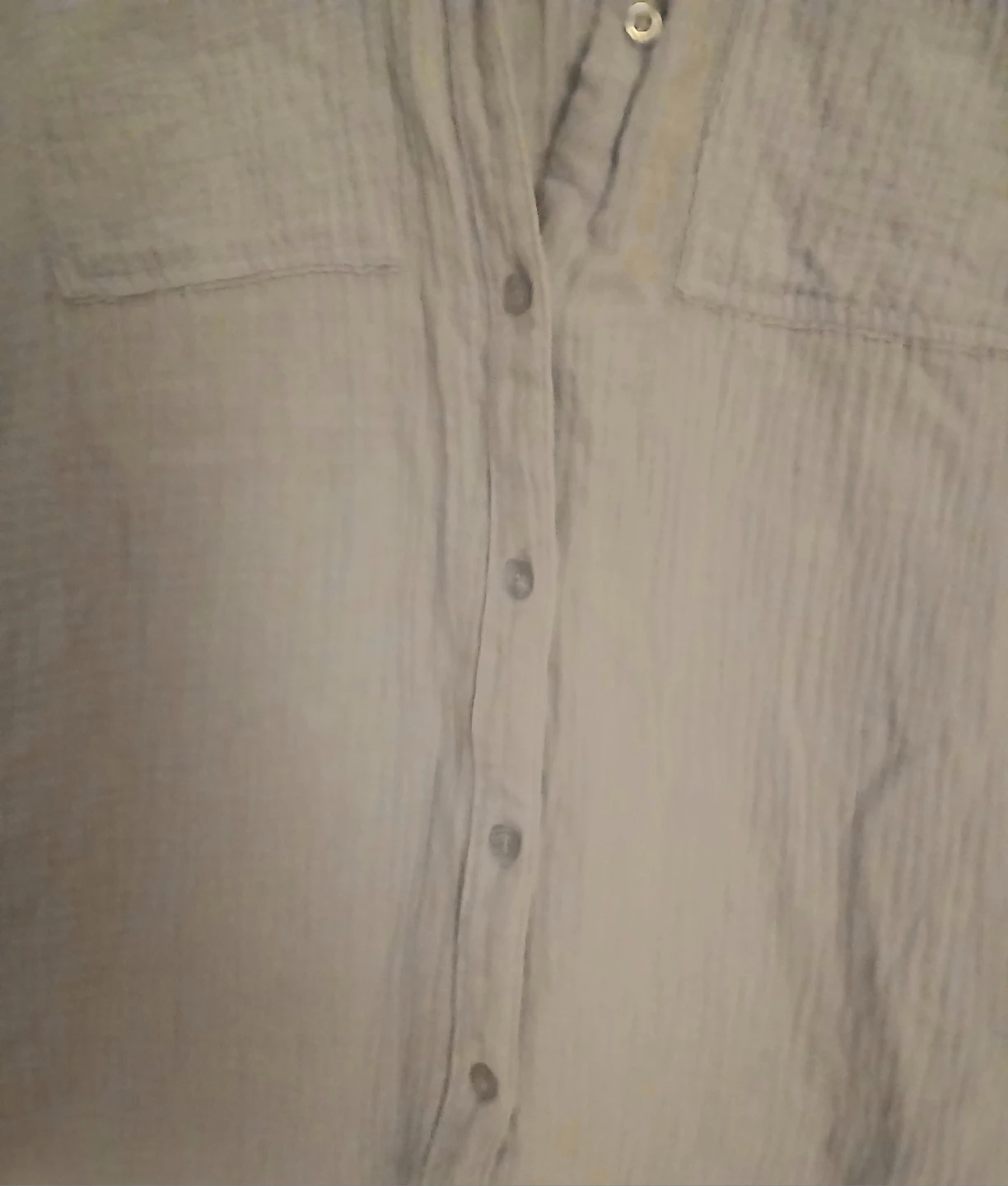 Calvin Klein Jeans Women's Blue Gauze Button-Up Shirt L/G - photo 3