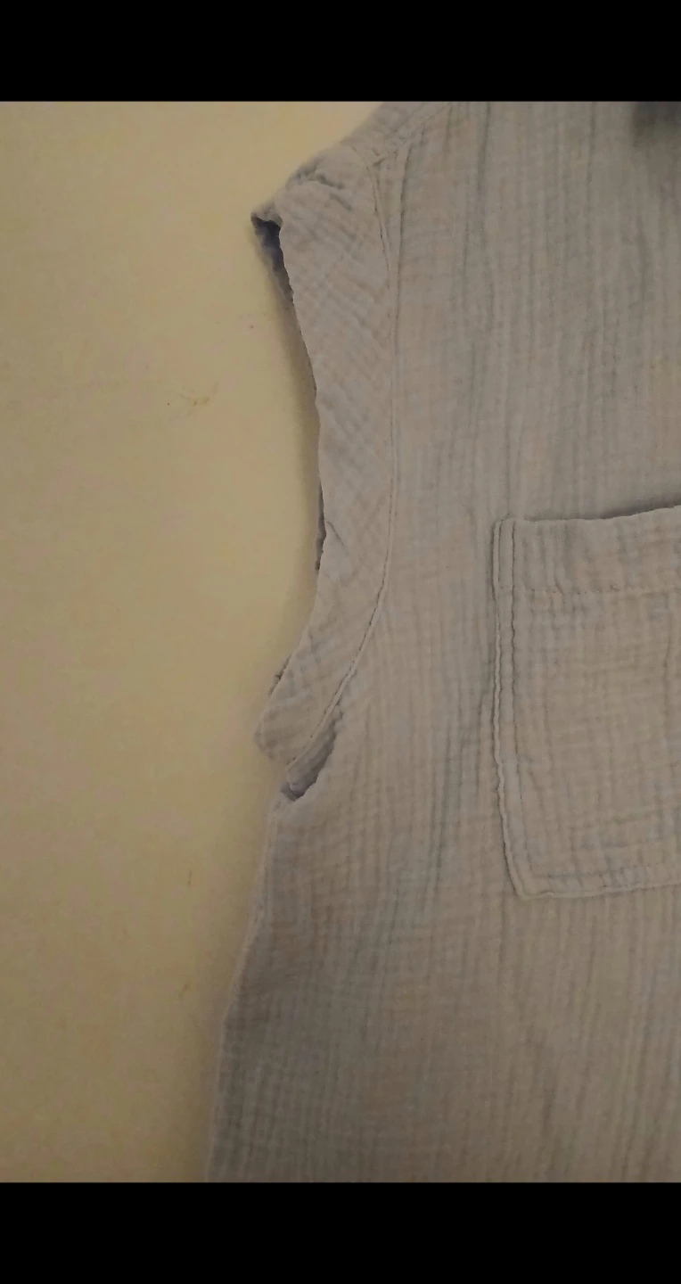 Calvin Klein Jeans Women's Blue Gauze Button-Up Shirt L/G - photo 4