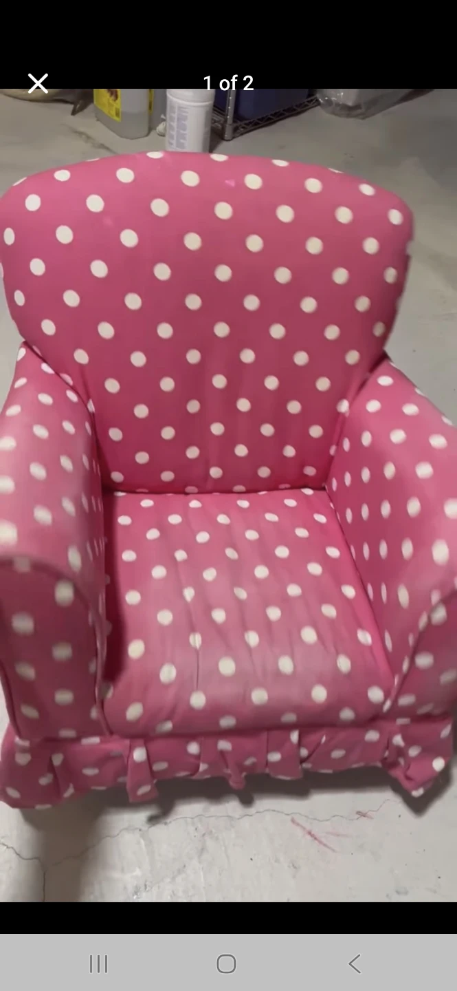 Pink Polka Dot Child Armchair - photo 2