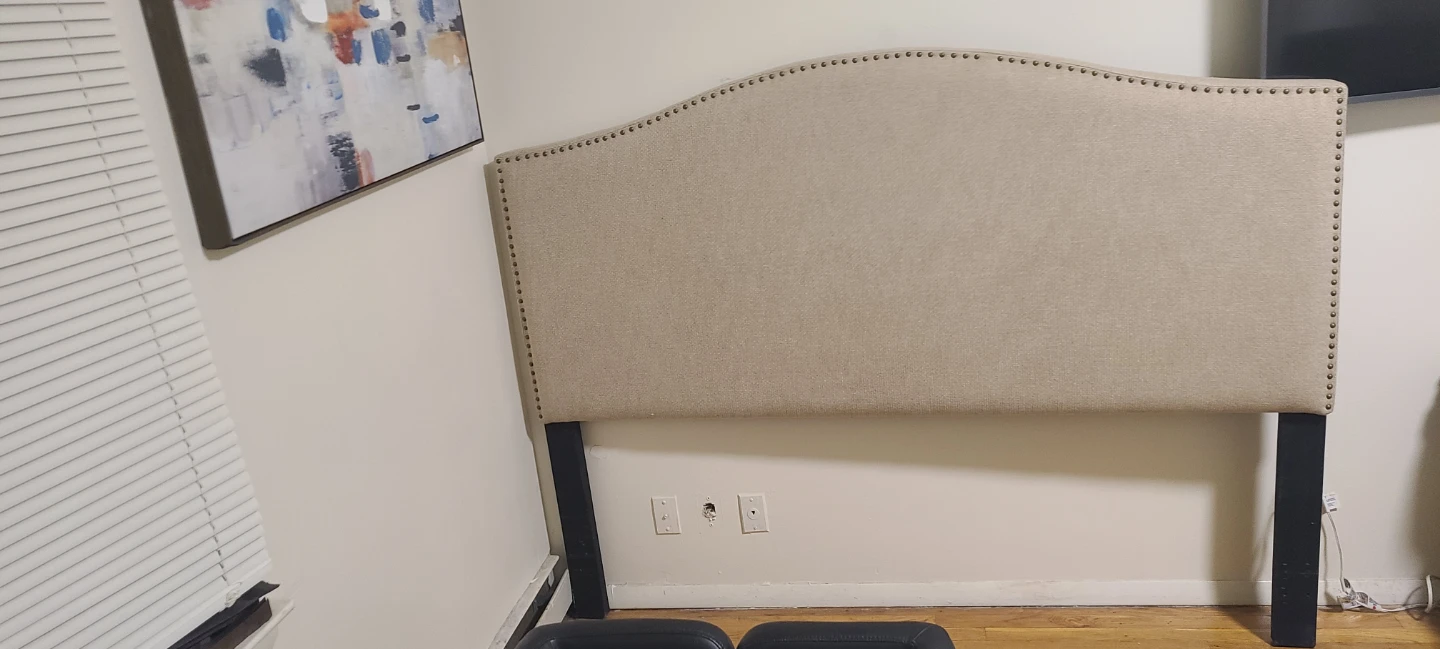 Tufted Upholstered Headboard - Beige